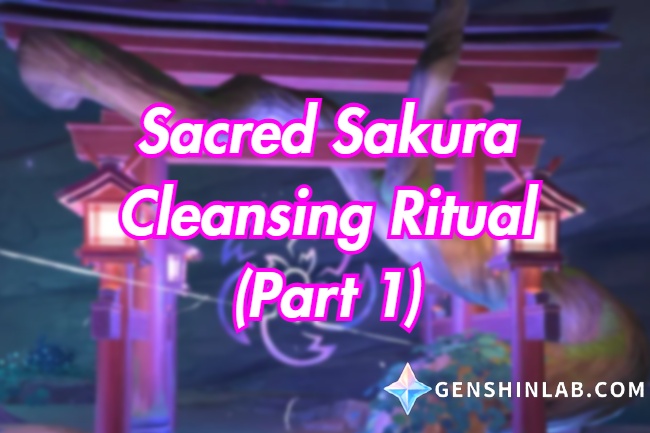 Sacred sakura cleansing ritual