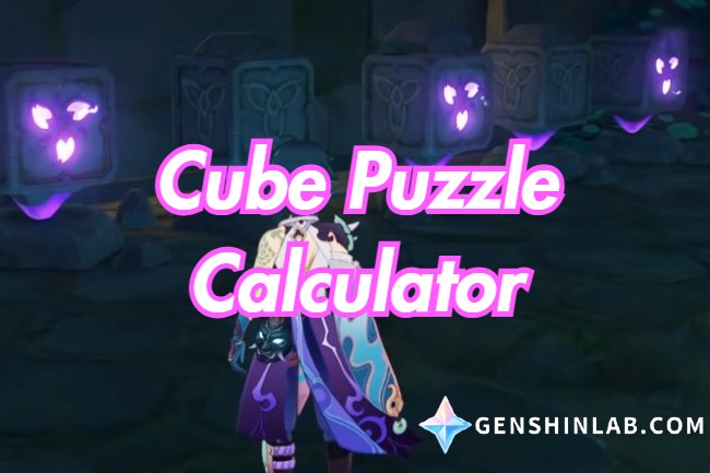 Genshin Impact Cube Puzzle Calculator
