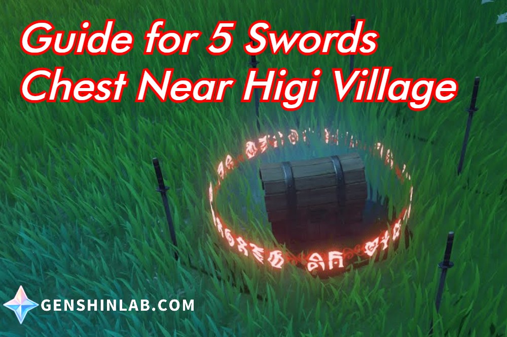Guide for 5 Swords Chest Near Higi Village
