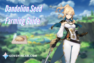 Genshin Impact Dandelion Seed Farming Routes (Ascension Materials For Jean)