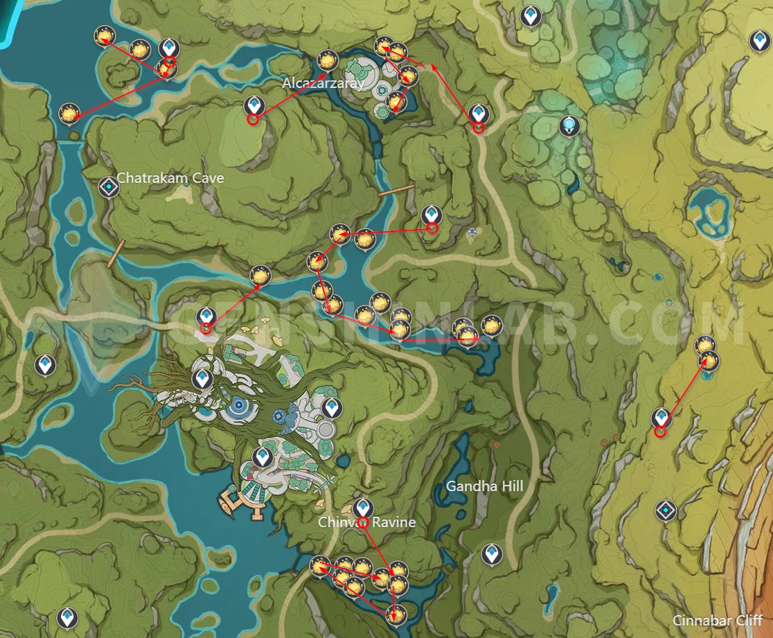 Nilotpala Lotus Farming Routes - map1